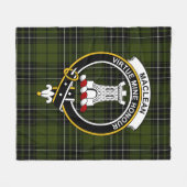 Clan MacLean Hunting Tartan Pset Fleece Deken (Voorkant (Horizontaal))