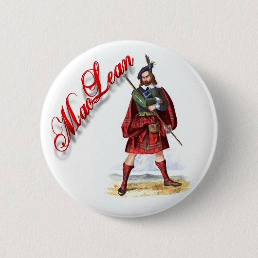 Clan MacLean Scottish Dream Button (Voorkant)