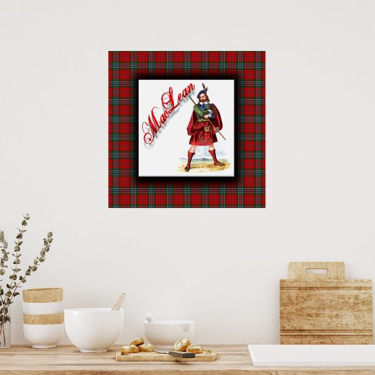 Clan MacLean Scottish Dream Poster (Keuken)