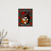 Clan MacLean Scottish Tartan Poster (Keuken)