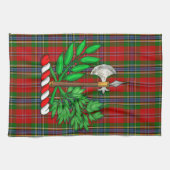 Clan MacLean Tartan en BattleAxe Crest Theedoek (Horizontaal)