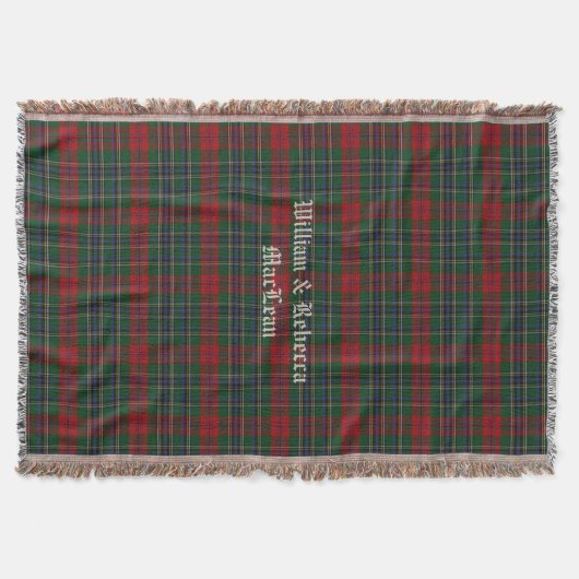 Clan MacLean Tartan Pset Custom Throw Blanket Deken (Voorkant)