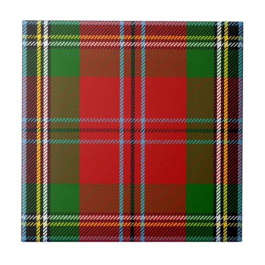 Clan MacLean van Duart Tartan Tegeltje (Voorkant)