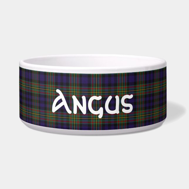 Clan MacLellan Custom Tartan Pset Bowl Voerbakje (Voorkant)