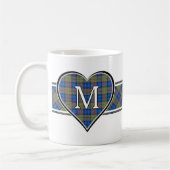 Clan MacLellan Tartan Heart Koffiemok (Links)