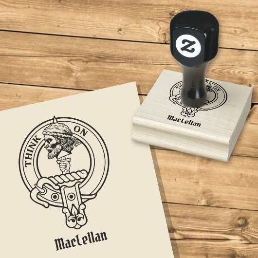 Clan MacLellan-wapen Rubberstempel