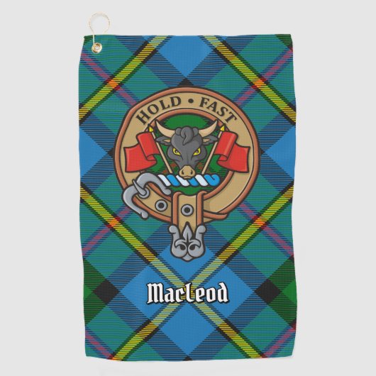Clan MacLeod Crest Golfhanddoek (Voorkant)