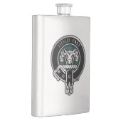 Clan MacLeod Crest & Hunting Tartan Flask Flacon (Rechts)