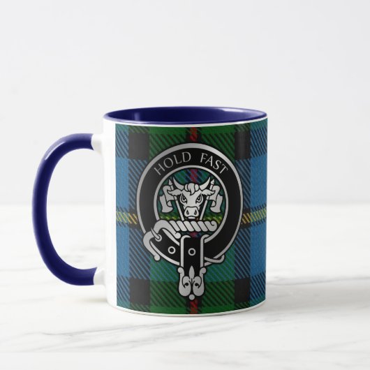 Clan MacLeod Crest & Hunting Tartan Mug (Gauche)