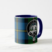 Clan MacLeod Crest & Hunting Tartan Mug (Devant droit)