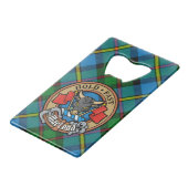 Clan MacLeod Crest over Hunting Tartan (Devant Angle)