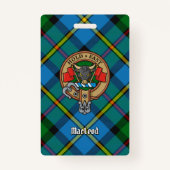 Clan MacLeod Crest over Tartan Badge (Voorkant)
