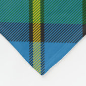 Clan MacLeod Crest over Tartan Fleece Deken (Hoek)