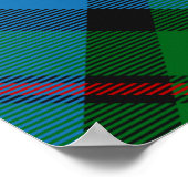 Clan MacLeod Crest over Tartan Poster (Hoek)