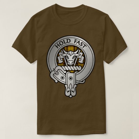 Clan MacLeod Crest Tartan 1 T-shirt (Design voorkant)