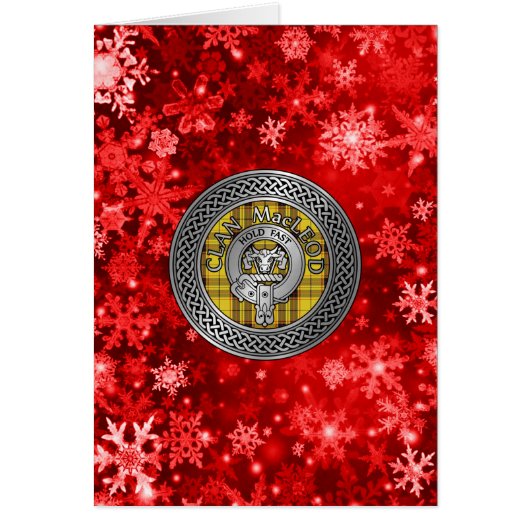 Clan MacLeod Crest & Tartan Knot (Devant)