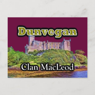 Clan MacLeod Dunvegan Castle past Sky Color aan Briefkaart