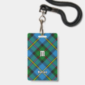 Clan MacLeod Hunting Tartan Badge (Front with Lanyard)