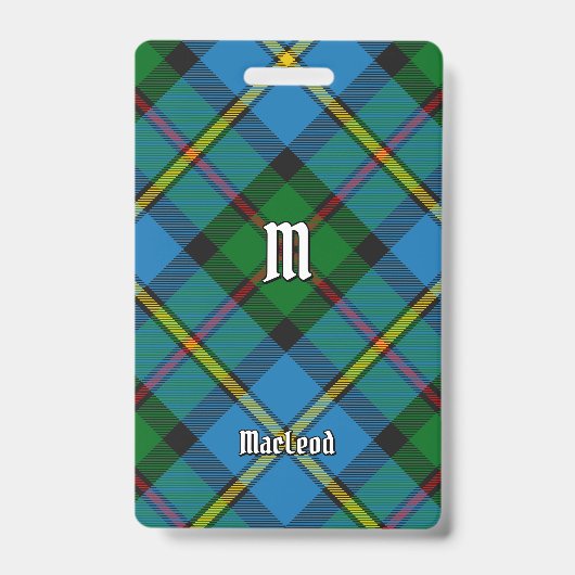 Clan MacLeod Hunting Tartan Badge (Front)