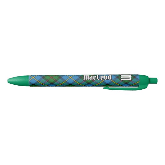 Clan MacLeod Hunting Tartan Blauwe Inkt Pen (Bodem)