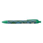 Clan MacLeod Hunting Tartan Blauwe Inkt Pen (Bovenkant)