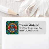 Clan MacLeod Hunting Tartan Etiket (Insitu)