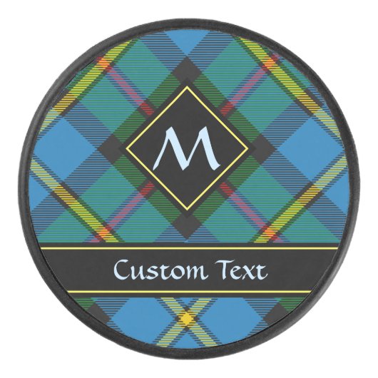 Clan MacLeod Hunting Tartan Hockey Puck (Voorkant)