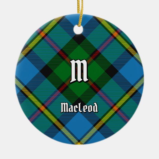 Clan MacLeod Hunting Tartan Keramisch Ornament (Voorkant)