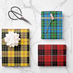 Clan MacLeod Lewis Harris Raasay Tartan Combo Inpakpapier Vel