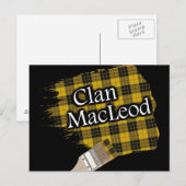 Clan MacLeod Scottish Tartan Paint Brush Briefkaart (Voorkant / Achterkant)