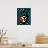 Clan MacLeod Scottish Tartan Poster (Keuken)