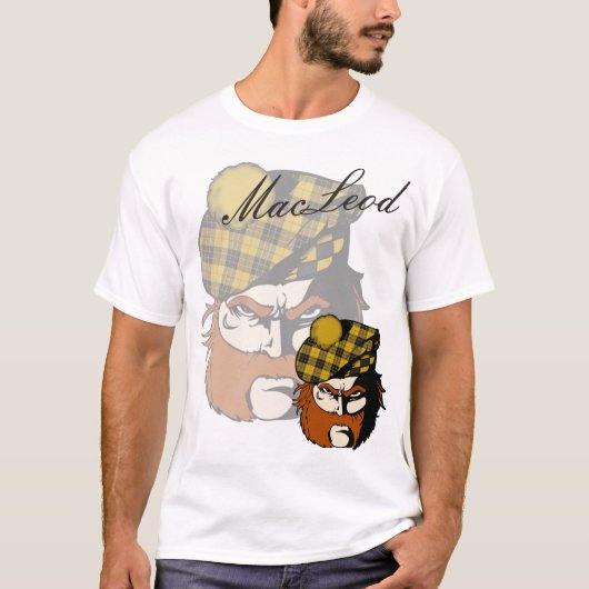 Clan MacLeod Scottish Warrior T-shirt (Voorkant)