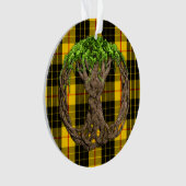 Clan MacLeod Tartan en de Keltische Levensboom Ornament (voorkant)