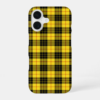 Clan MacLeod Tartan Geel en Zwart Schotse Ruit iPhone 16 Hoesje