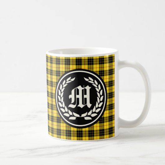 Clan MacLeod Tartan Monogram Koffiemok (Rechts)