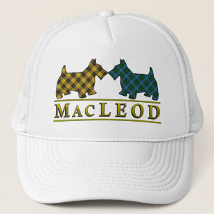 Clan MacLeod Tartan Scottie Dogs Trucker Pet