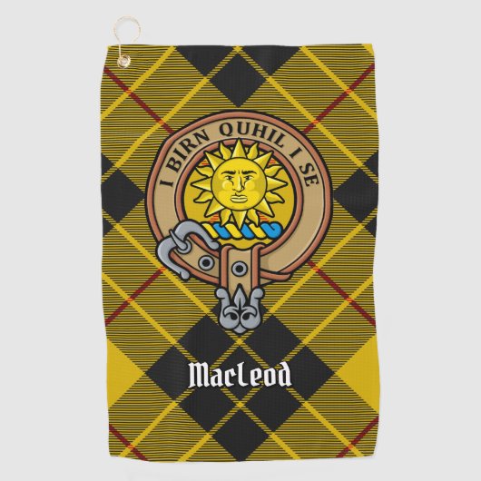 Clan MacLeod van Lewis Crest Golfhanddoek (Voorkant)
