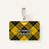 Clan MacLeod van Lewis Crest over Tartan Badge (Achterkant met clip)