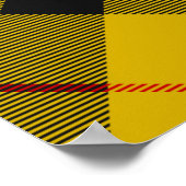 Clan MacLeod van Lewis Crest over Tartan Poster (Hoek)