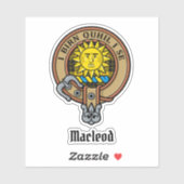 Clan MacLeod van Lewis Crest Sticker (Vel)