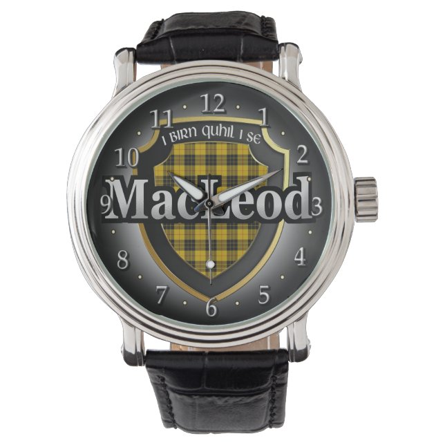 Clan MacLeod van Lewis Scotland Celebration Watch Horloge (Voorkant)