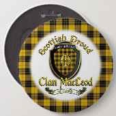 Clan MacLeod van Lewis Scottish Proud Button (Voorkant /achterkant)