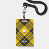 Clan Macleod van Lewis Tartan Badge (Front with Lanyard)