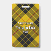 Clan Macleod van Lewis Tartan Badge (Back)