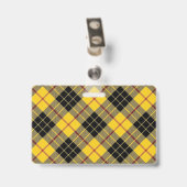 Clan MacLeod van Lewis Tartan Badge (Achterkant met clip)