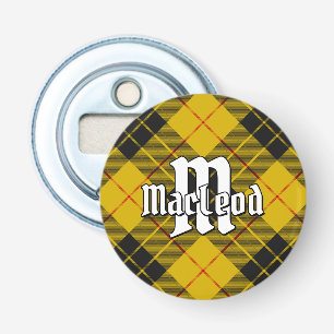 Clan Macleod van Lewis Tartan Button Flesopener