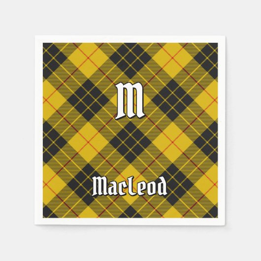 Clan Macleod van Lewis Tartan Servet (Voorkant)