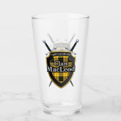 Clan MacLeod van Lewis Tartan Shield Glas (Voorkant)