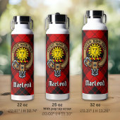 Clan MacLeod van Raasay Crest over Tartan Geïsoleerde Drinkbeker