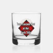 Clan MacLeod van Raasay Crest over Tartan Whisky Glas (Achterkant)